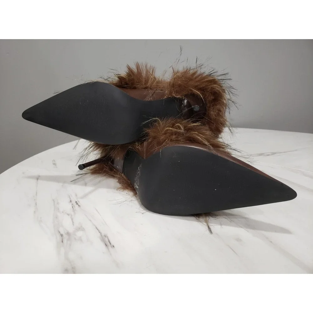 Dolls Kill Generation Kiss FAUX FUR boots steampunk BURNING MAN FESTIVAL RAVE